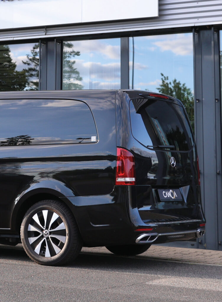 Mercedes VIP von CanQa VIP – Heckansicht, Chauffeurservice Bochum